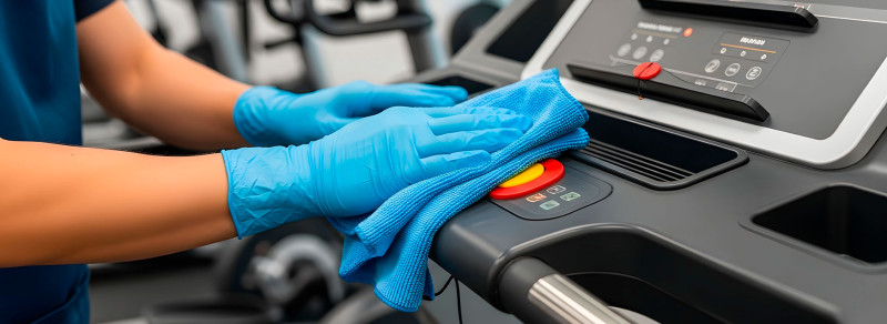 Désinfection des salles de gym ou d'entrainement